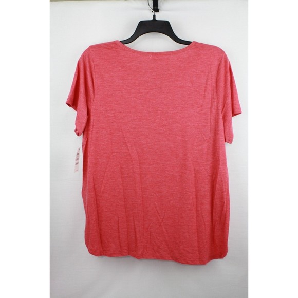 Style&co Women's Core Fashion Graphics Top Shirt Blouse Size 1X Red Tapestry - Picture 4 of 4